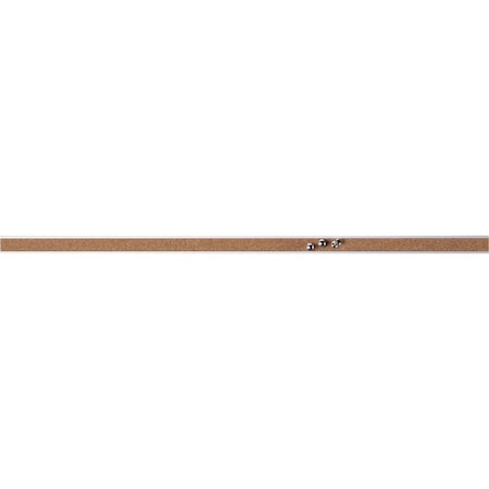 Lorell Cork Bulletin Bars, 48", Self-Sealing Strip, 3/BD, Aluminum PK LLR49535BD